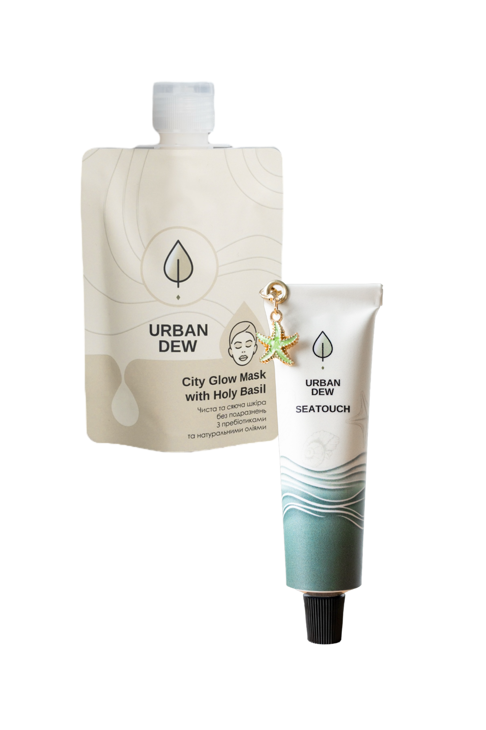 Detox and nourish in one go. The purifying clay mask deeply cleanses pores, reduces shine, and eliminates urban buildup, leaving your skin fresh and matte. The sea mineral hand cream hydrates, softens and protects your hands throughout the day. A perfect set for clean, balanced skin and daily care.